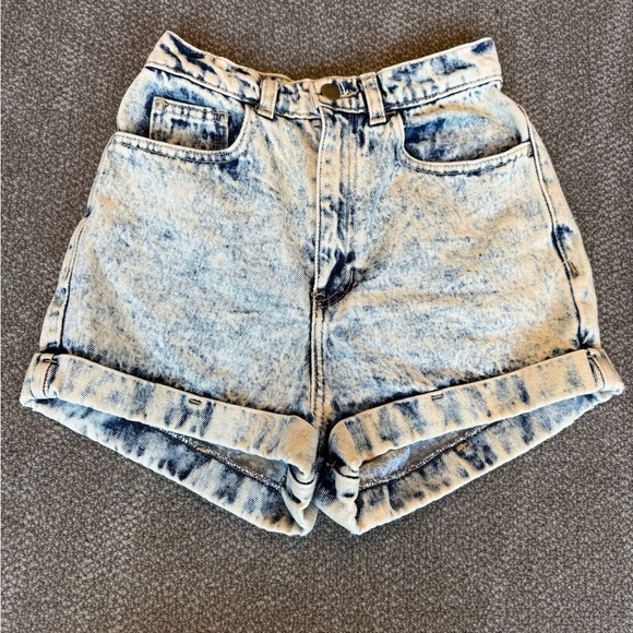American Apparel Acid Wash Vintage Jean Shorts - Picture 10 of 10